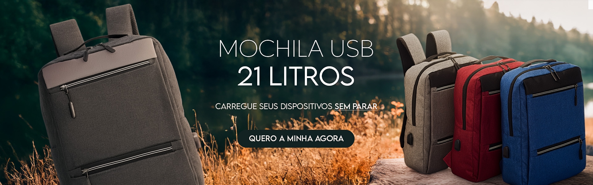 Mochila USB 21L
